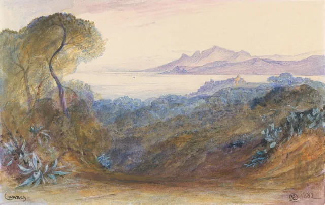 Vista de Cannes, Edward Lear
