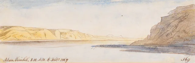 Abu Simbel, 8h10, 8 de fevereiro de 1867 (369), Edward Lear