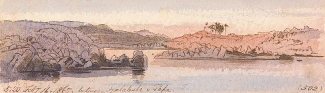 Entre Kalabshee e Tafa, 17h20, 16 de fevereiro de 1867 (502)