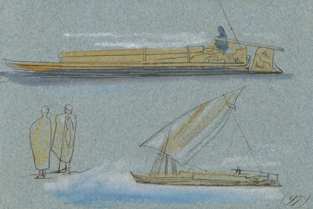 Barcos no Nilo
