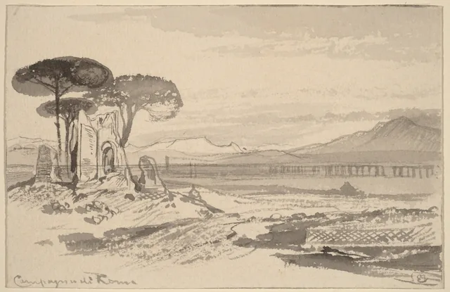 Campagna romana, Edward Lear
