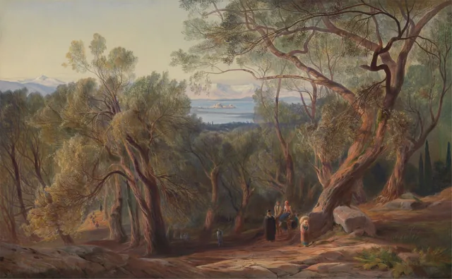 Corfú vista desde Santa Decca, Edward Lear