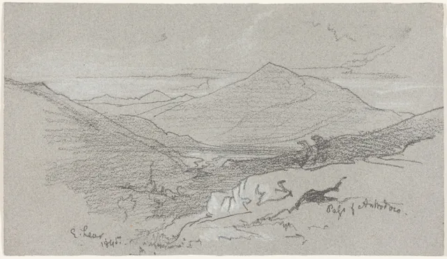 Vista montanhosa a partir de Antrodoco