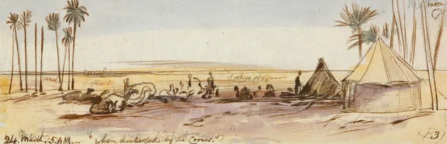 Near Belbeis, Edward Lear