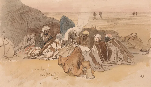 Perto de Suez, entardecer, 15 de janeiro de 1849 (43)