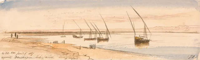 Diante de Beni Hassan, rumo ao norte