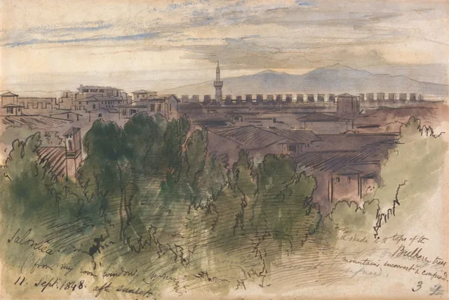 Salônica, da janela do meu quarto, 11 de setembro de 1848, depois do pôr do sol