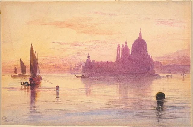 Santa Maria della Salute, Veneza, ao pôr do sol