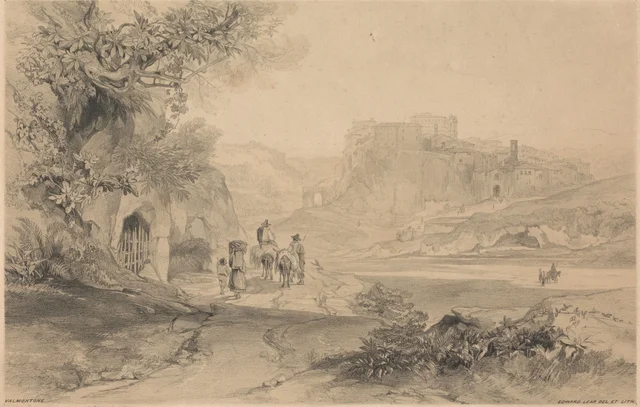 Valmontone, de "Views in Rome and its Environs", 1841