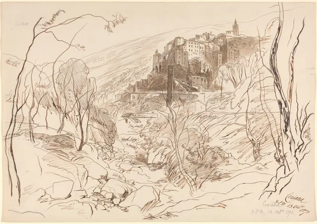 Vista de Ceriana, Edward Lear