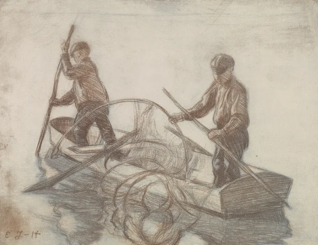 Muchachos pescando, Eero Järnefelt