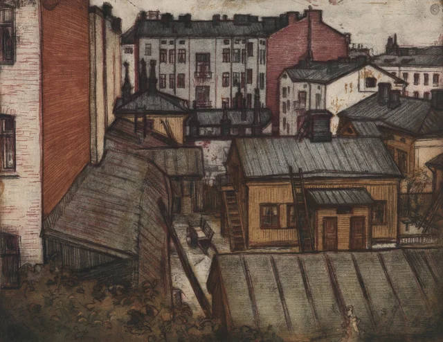 Vista desde el apartamento de Bernhardinkatu, Eero Järnefelt