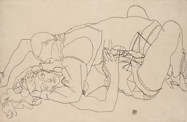 Acte d'amour, Egon Schiele