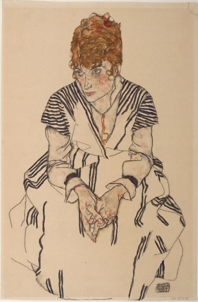 Portrait of the Artist's Sister-in-Law, Adele Harms, Egon Schiele