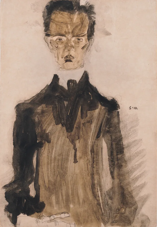 Self-Portrait in Black Garment