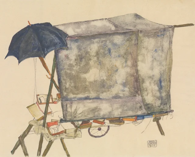 Street Cart, Egon Schiele