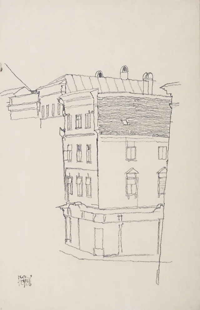 Street Corner, Egon Schiele