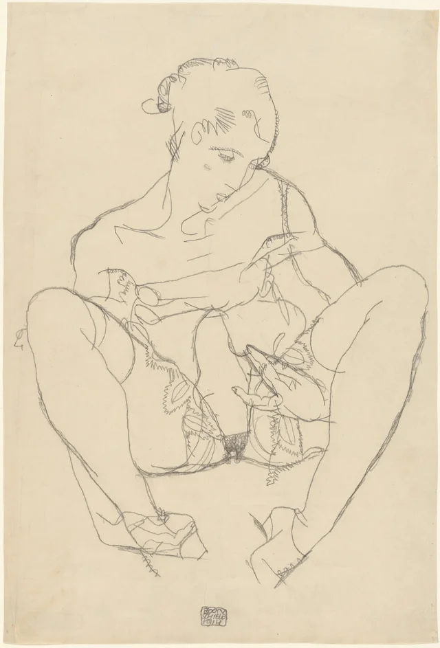 Seated Woman in Chemise