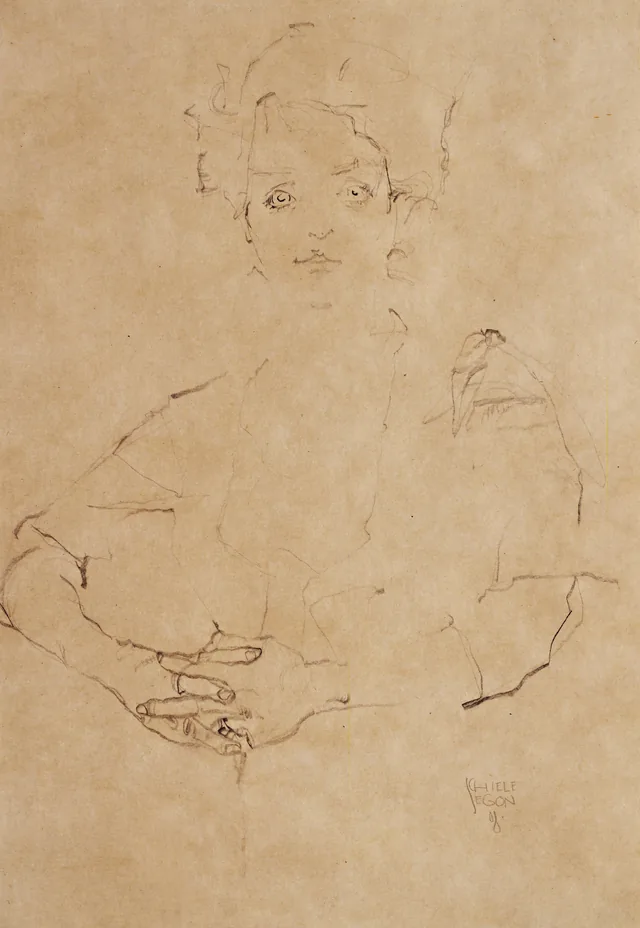 Seated Woman with Crossed Hands