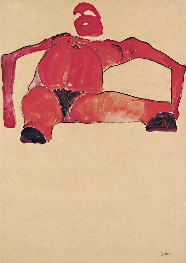 Nude Pregnant Woman, Reclining
