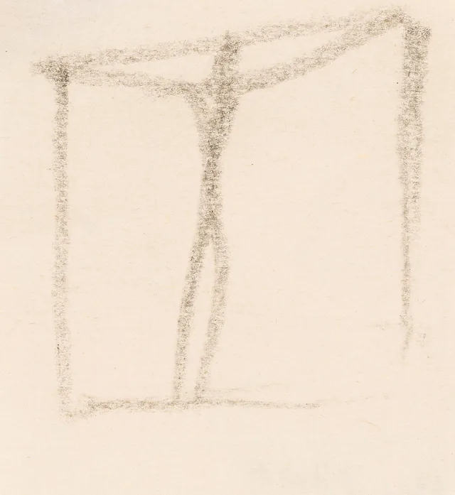 人物習作のあるスケッチ紙
