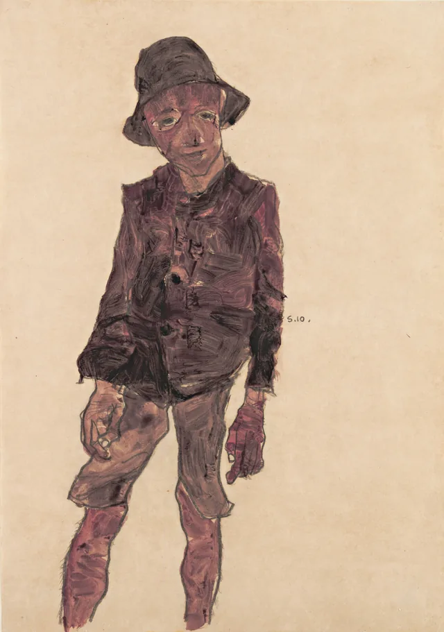 Standing Boy with Hat