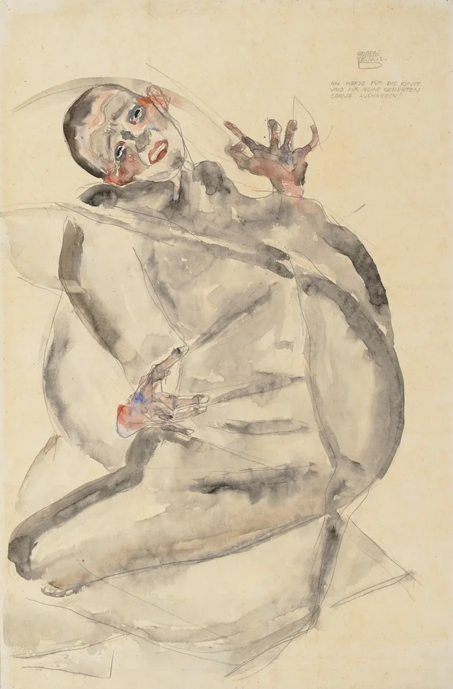 Con gusto soportaré por el arte y por mis amados, Egon Schiele