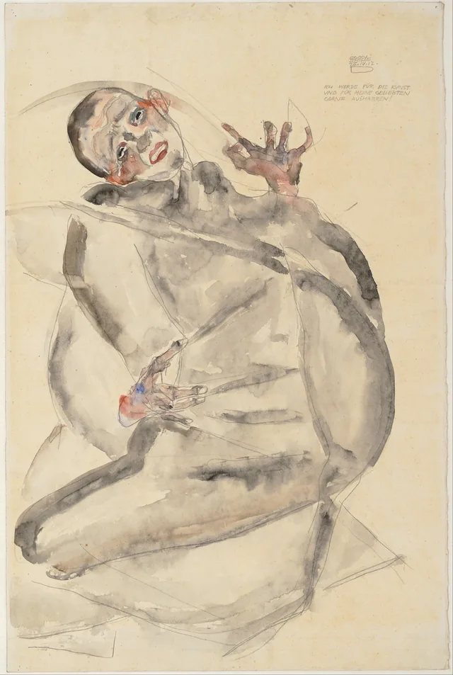 I Will Gladly Endure for Art and My Loved Ones, Egon Schiele