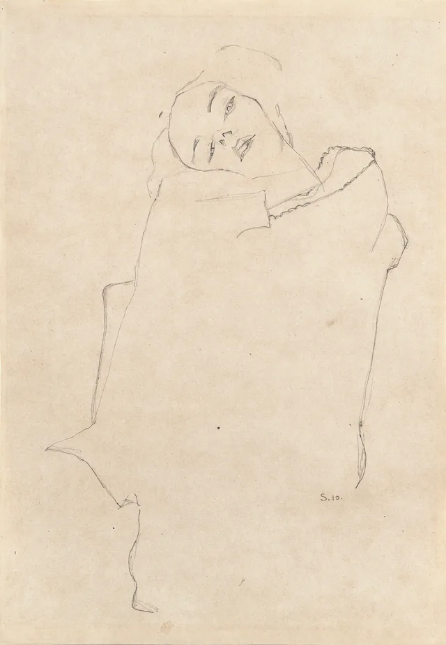 Girl with Tilted Head (Gerti Schiele)