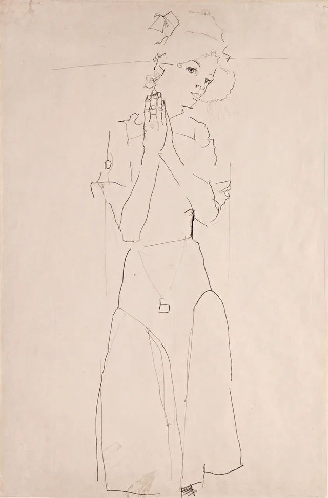 Girl with Folded Hands (Gerti Schiele)