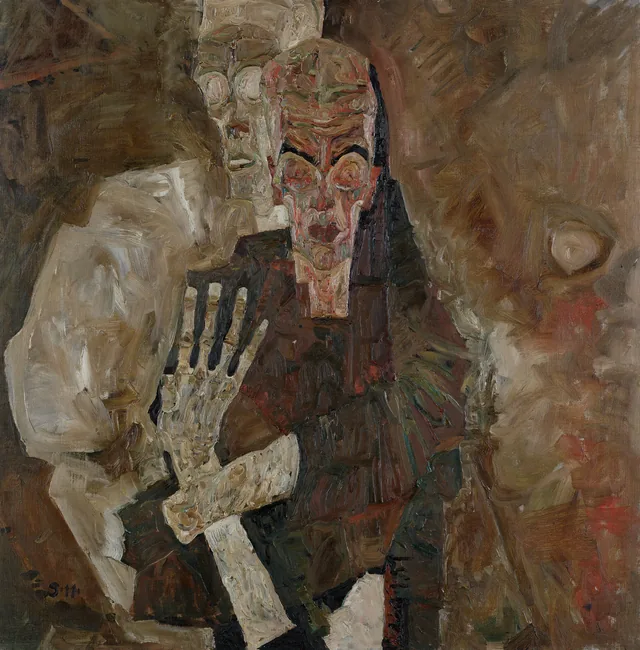 自己を見る者 II(死と男), エゴン・シーレ