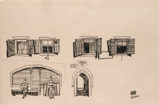 House Wall in Brixlegg, Egon Schiele