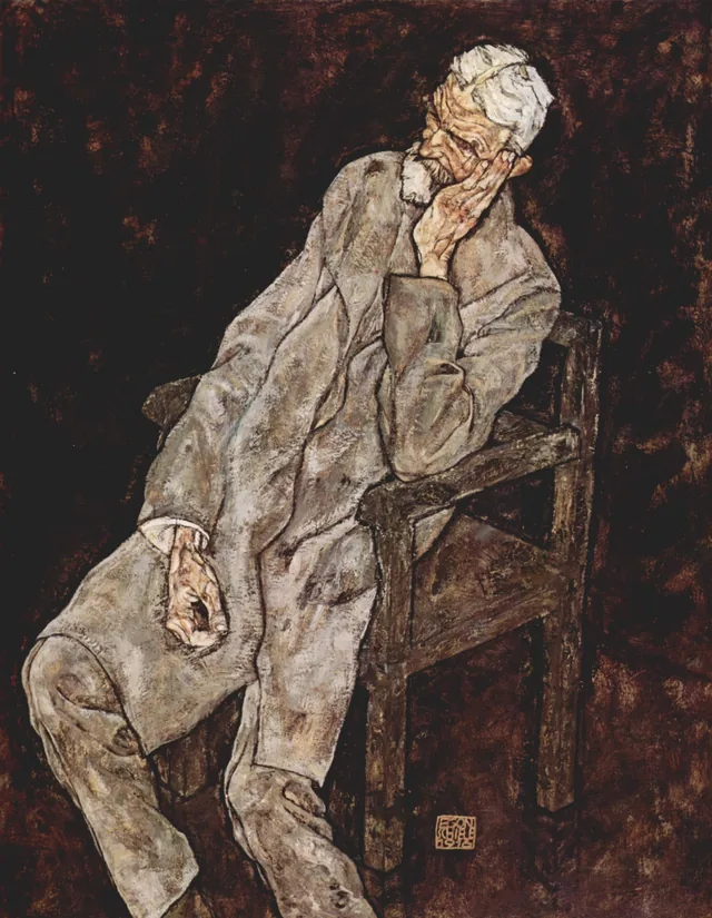 Portrait of Johann Harms, Egon Schiele