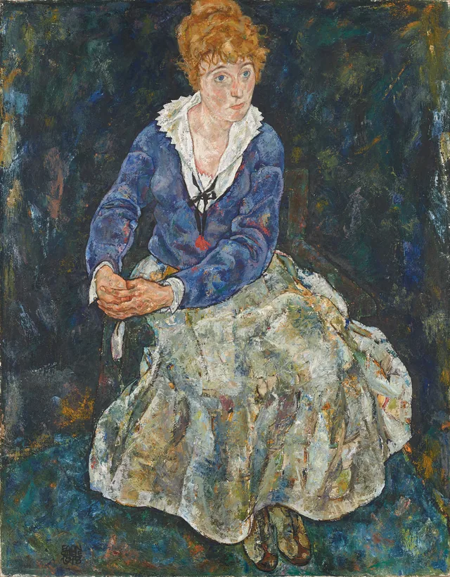 Portrait of the artist's wife, Edith Schiele, Egon Schiele