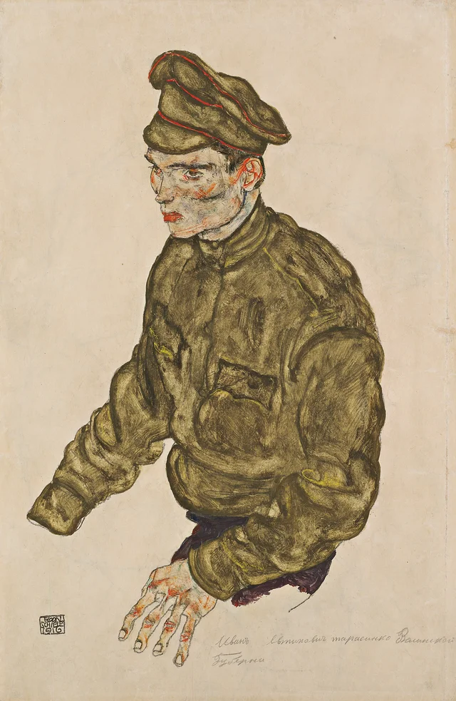 Prisionero de guerra ruso (Ivan Ivtinovitch Tarasinko), Egon Schiele