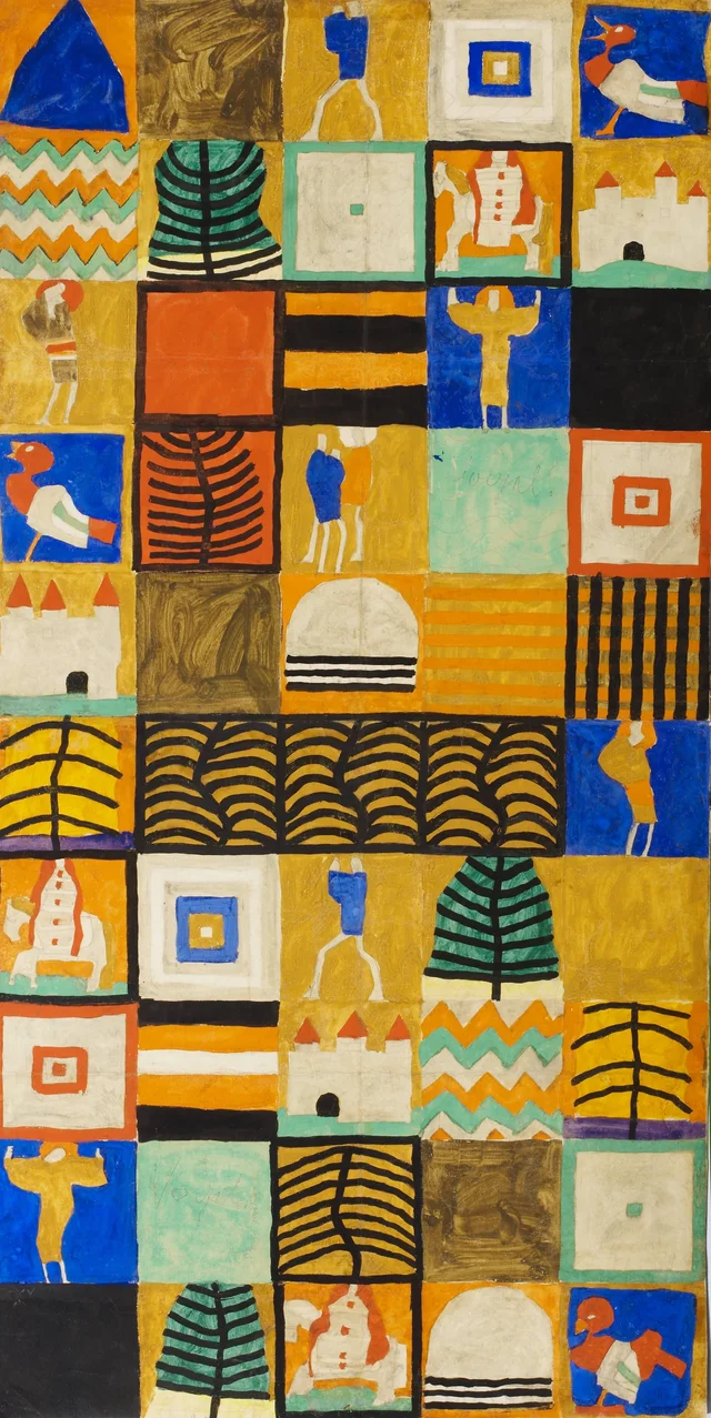 Proyecto de pintura mural para el taller de Schiele, Wattmanngasse, Egon Schiele