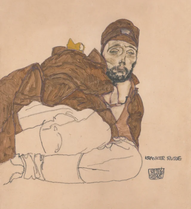 Ruso enfermo, Egon Schiele