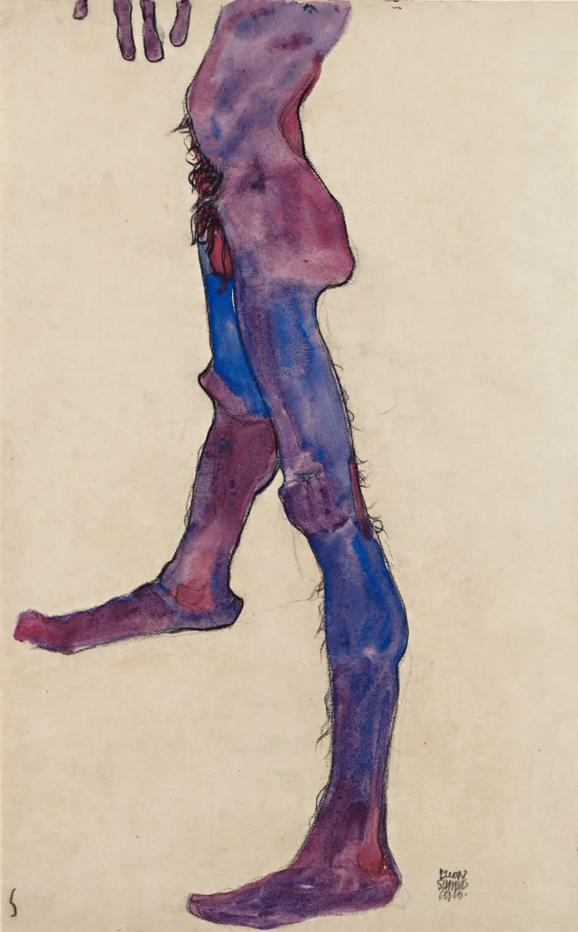 Torse d'homme nu, Egon Schiele