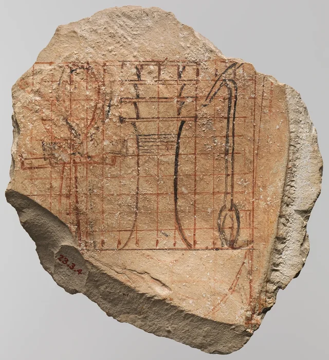 Artist's Scaled Drawing of Hieroglyphs