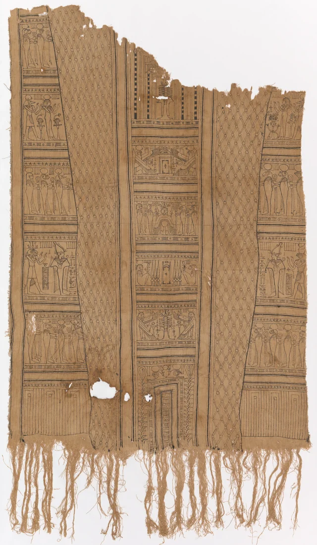 Funerary Shroud Fragment, Ancient Egypt