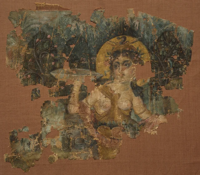 Tapiz que representa a Euthenia en un jardín, Antiguo Egipto