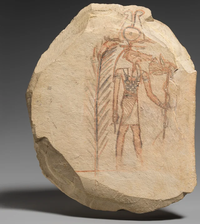 Ostracon Depicting the God Sobek