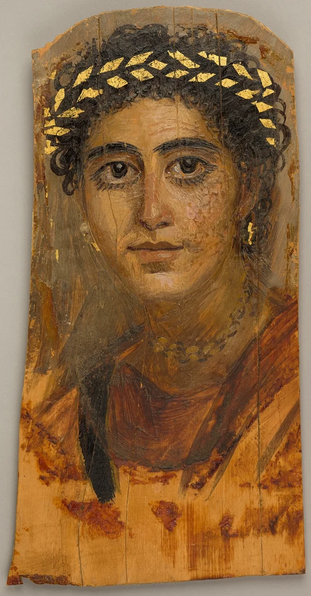Portrait of a young woman in red, Ancient Egypt