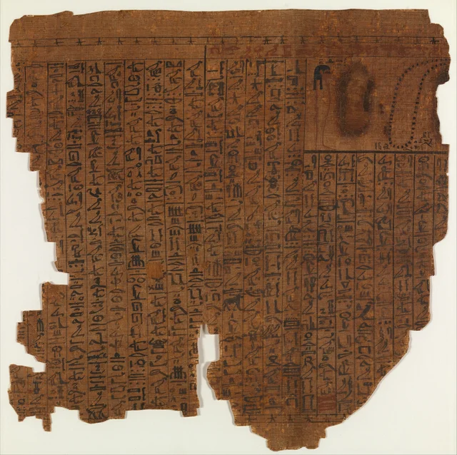 Sheet from the Papyrus of Amenhotep