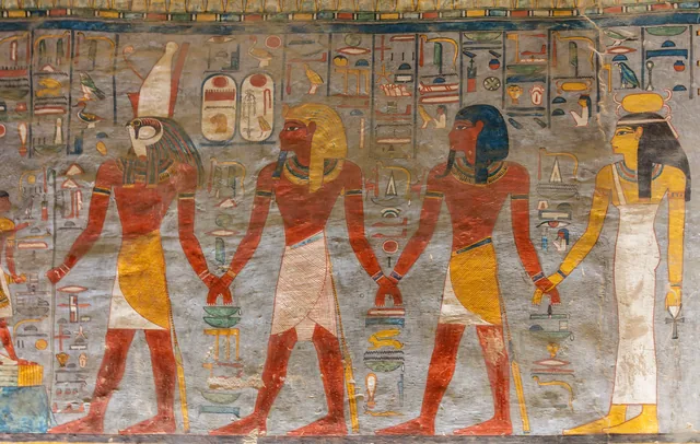 Ramesses I led by the gods