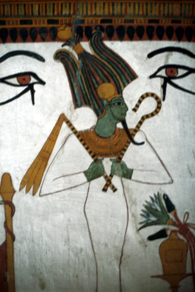 Osiris between the two wedjat eyes, Ancient Egypt