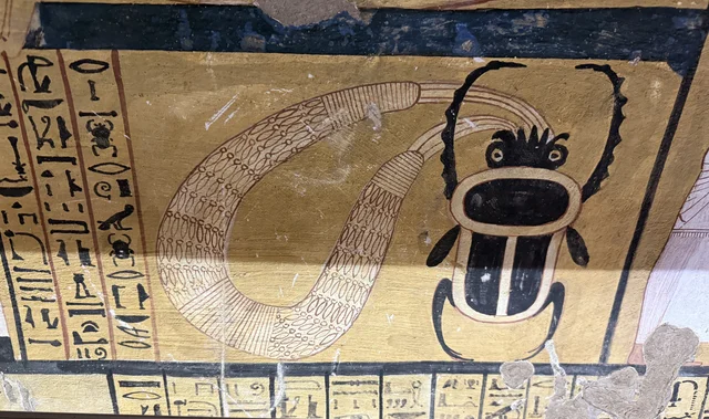 Khepri the scarab and a serpent, Ancient Egypt