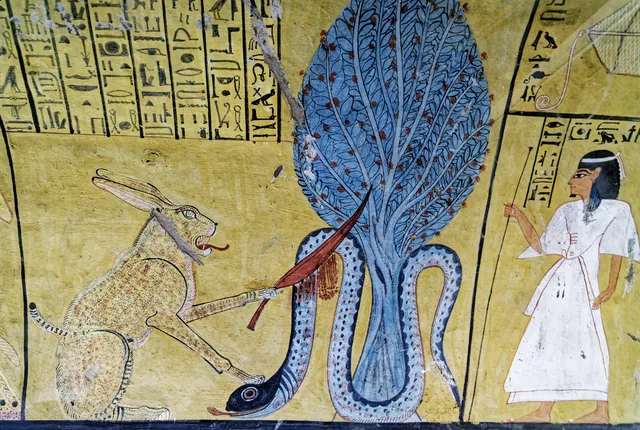The great cat of Ra slaying Apophis, Ancient Egypt