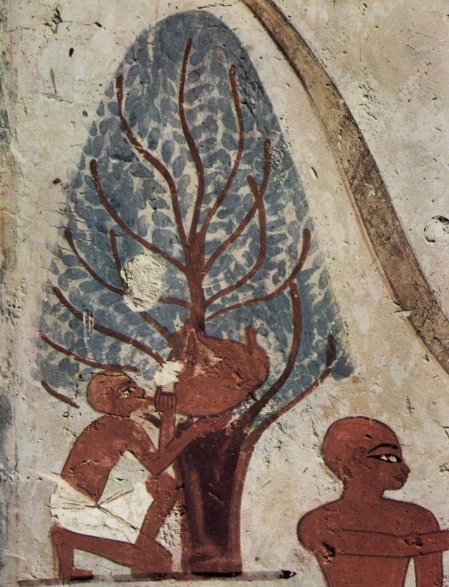 Repos des moissonneurs sous l'arbre