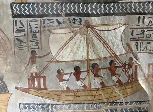 The sailing boat, Ancient Egypt